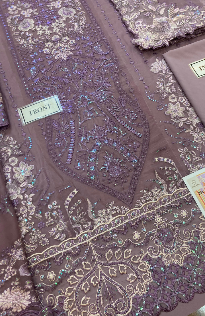 Embroidered Chiffon Suit-Aarasta