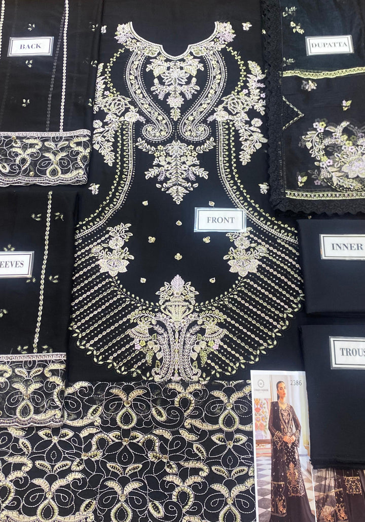 Embroidered Chiffon Suit-Aarasta