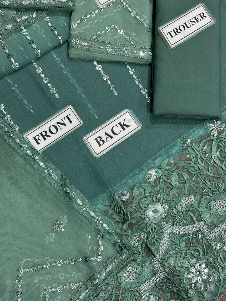 Fahad Hussain Chiffon Suit-Aarasta