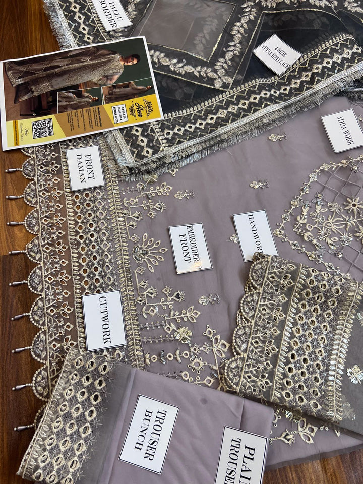 Zarin Organza Suit-Aarasta