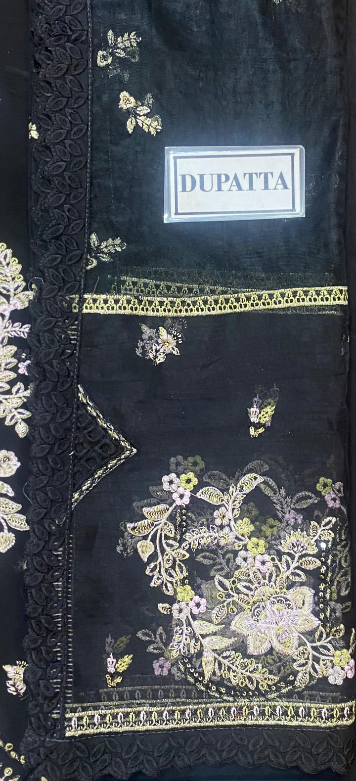 Embroidered Chiffon Suit-Aarasta