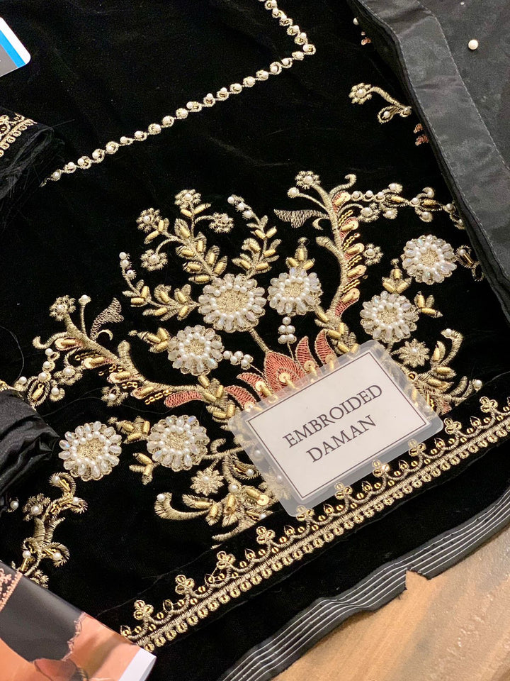 Khakha Velvet Suit-Aarasta