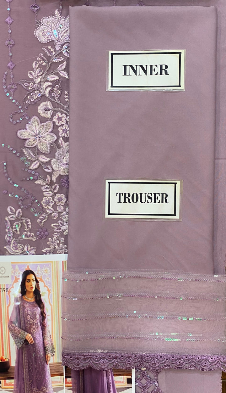 Embroidered Chiffon Suit-Aarasta