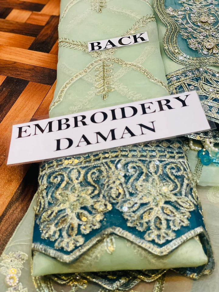 Gul Mira Organza Suit-Aarasta