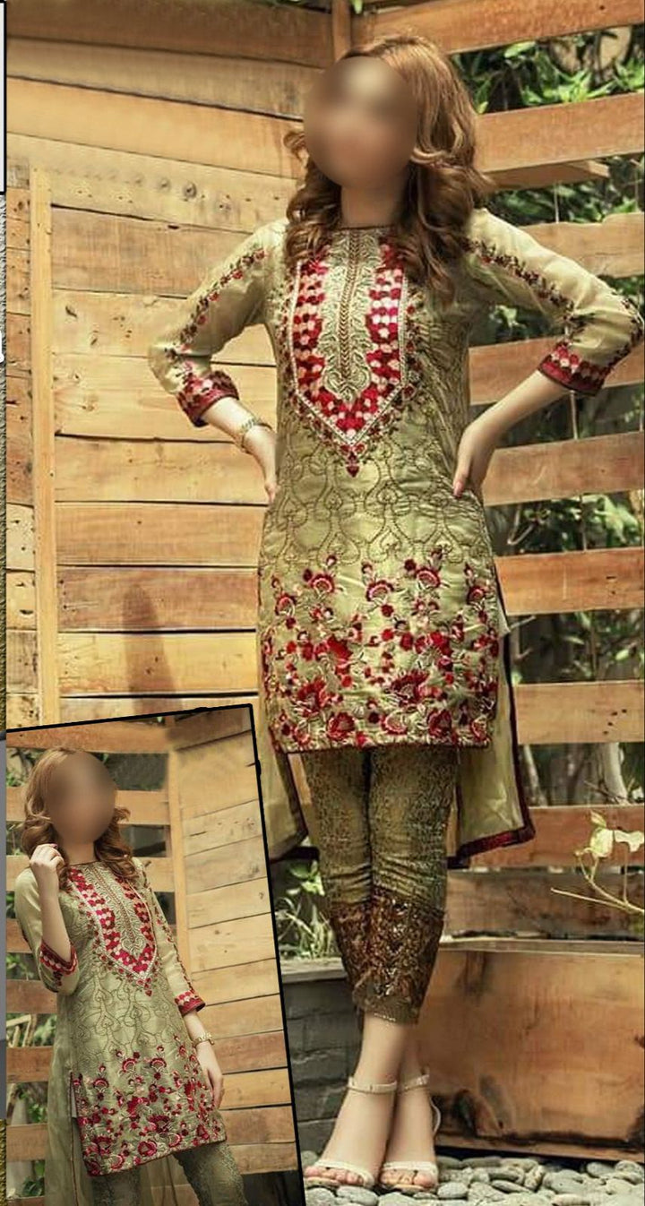 Naqoosh Net Suit-Green-Net-Aarasta