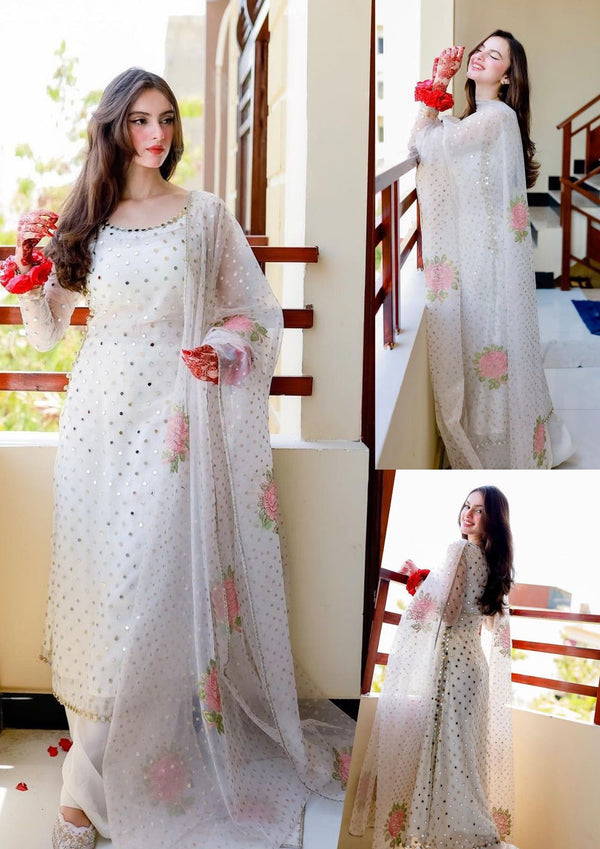 Laiba Chiffon Suit-White-Chiffon-Aarasta