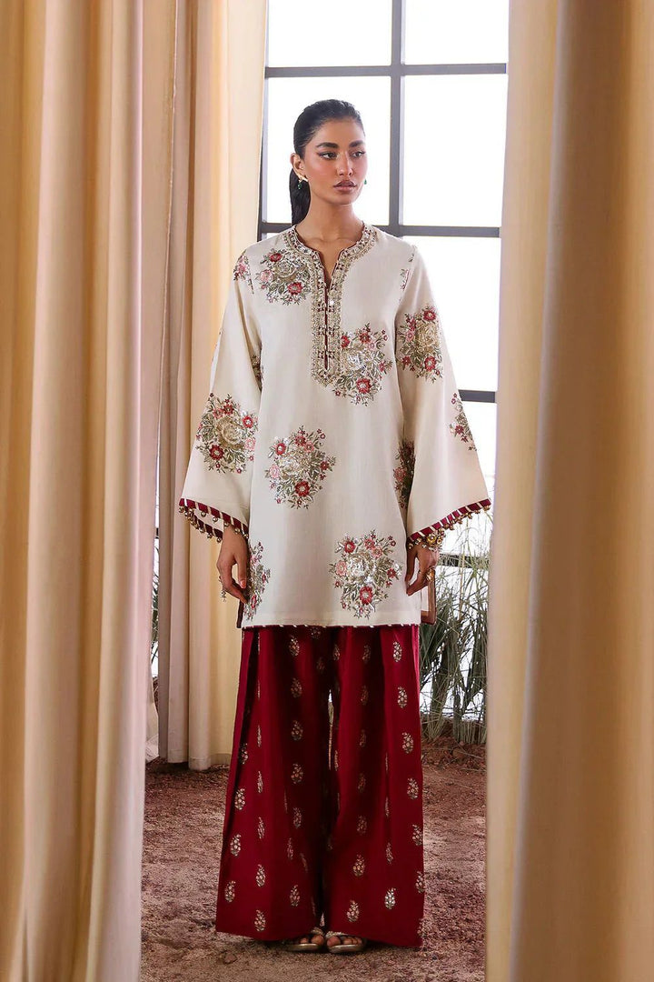 Ethnic Silk Suit-White-Silk-Aarasta