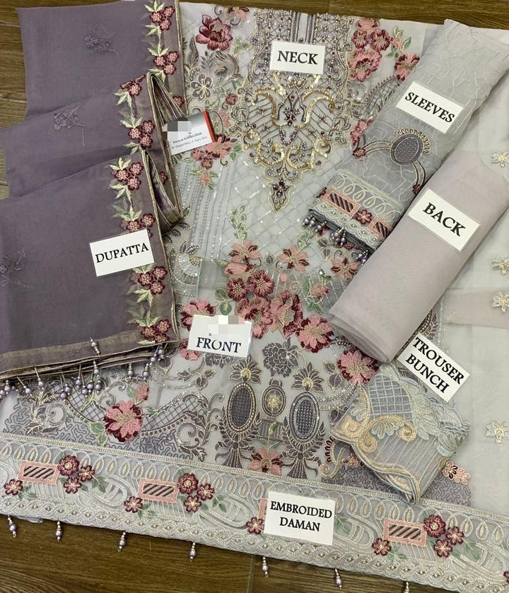 Ramsha Organza Suit-Aarasta