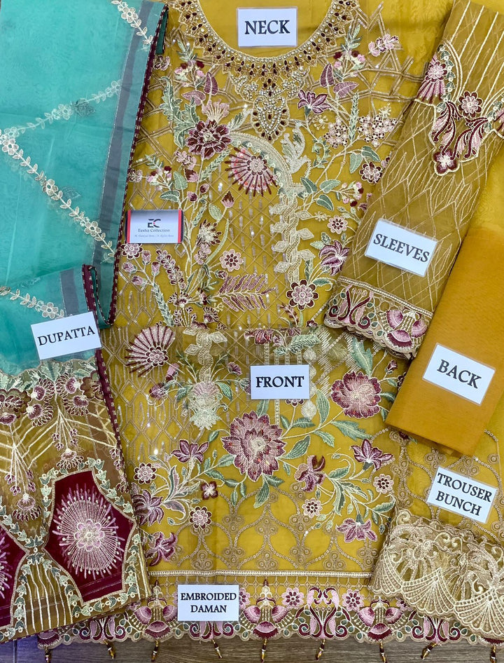 Ramsha Organza Suit-Aarasta