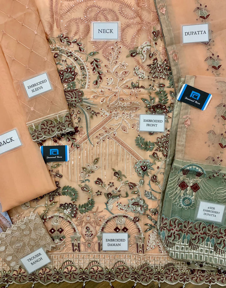 Ramsha Organza Suit-Aarasta