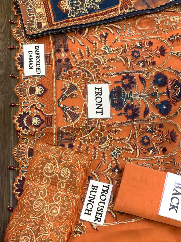 Ramsha Organza Suit-Aarasta