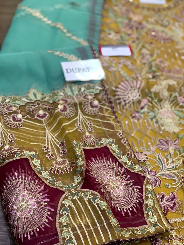 Ramsha Organza Suit-Aarasta