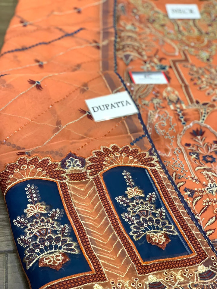 Ramsha Organza Suit-Aarasta