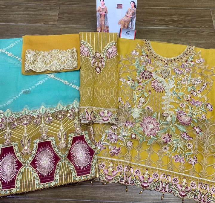 Ramsha Organza Suit-Aarasta