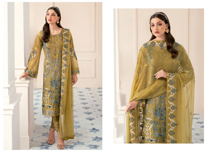 Ramsha Organza Suit-Aarasta