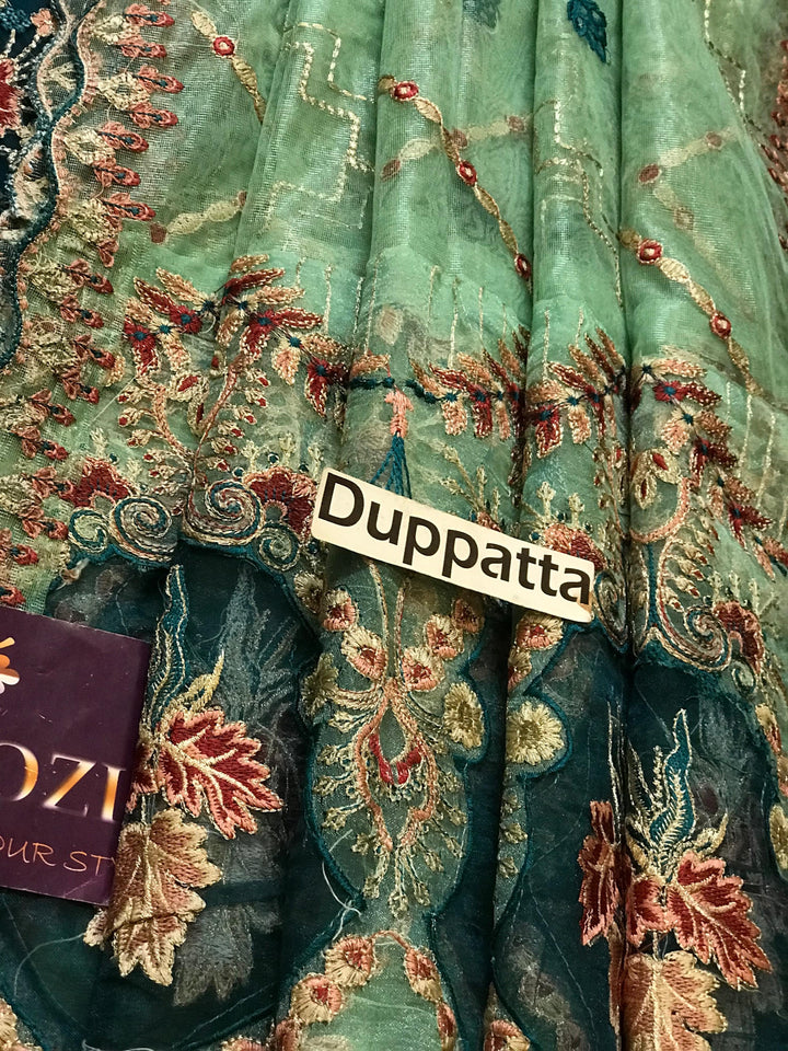 Ramsha Organza Suit-Aarasta