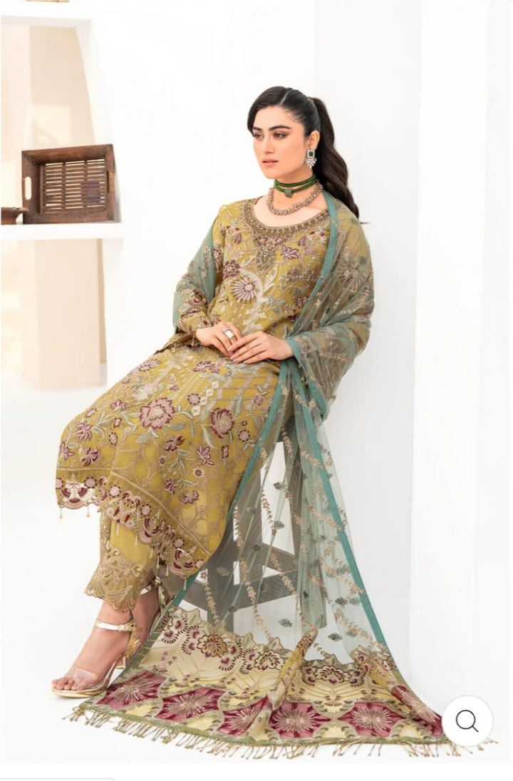 Ramsha Organza Suit-Aarasta
