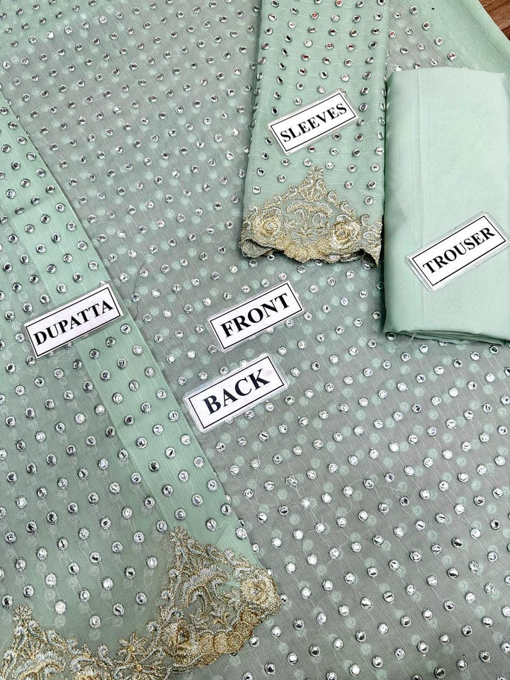 Rang e Haya Chiffon Suit-Aarasta