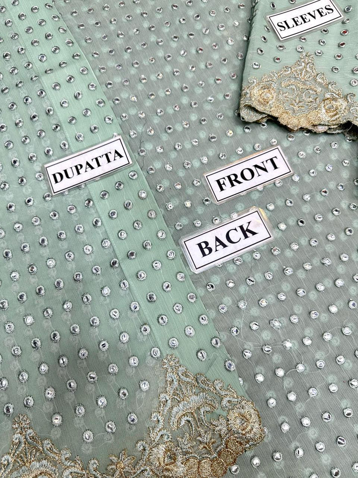 Rang e Haya Chiffon Suit-Aarasta