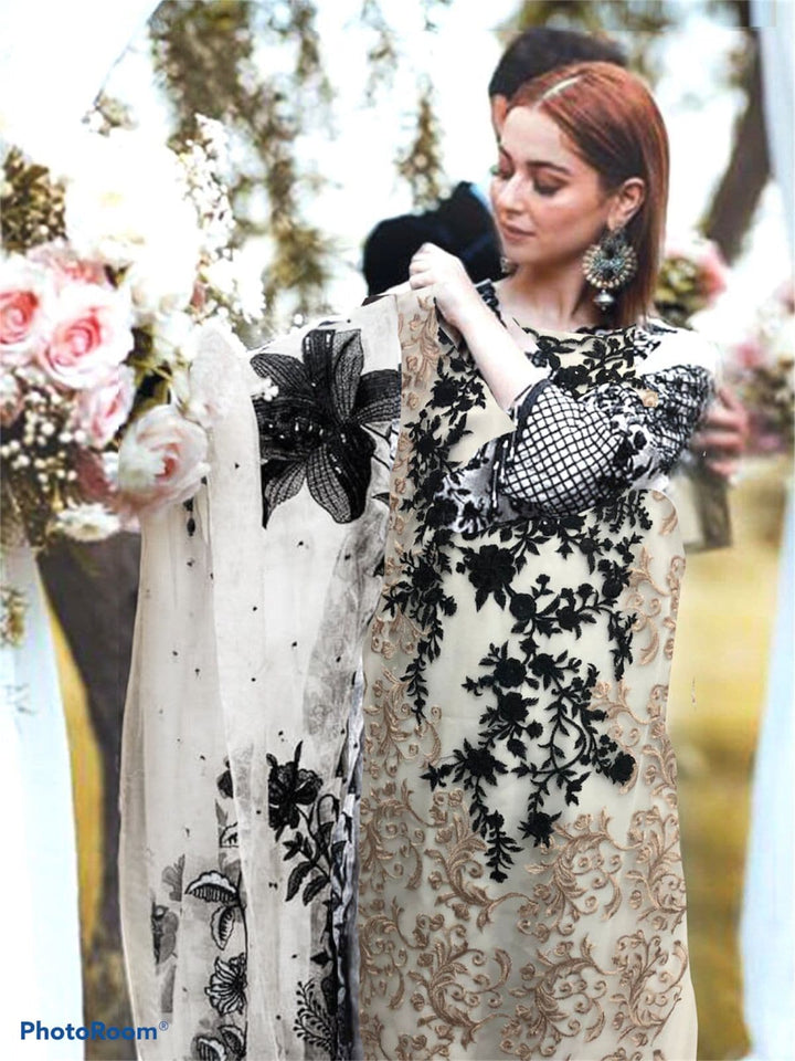 Rangrasiya Net Suit-White-Net-Aarasta