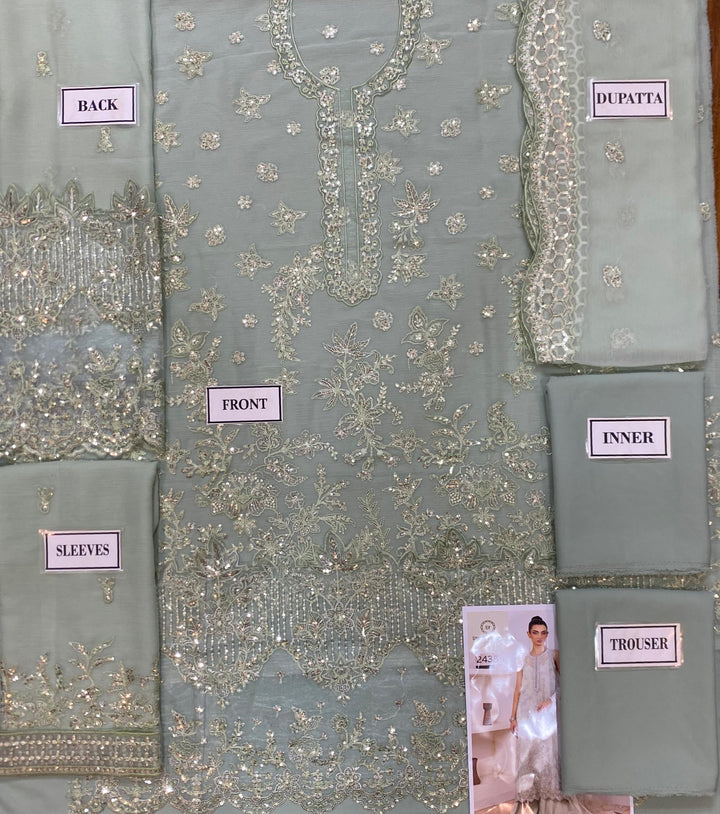 Sadia Asad Chiffon Suit-Aarasta