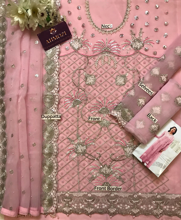 Serene Organza Suit-Aarasta