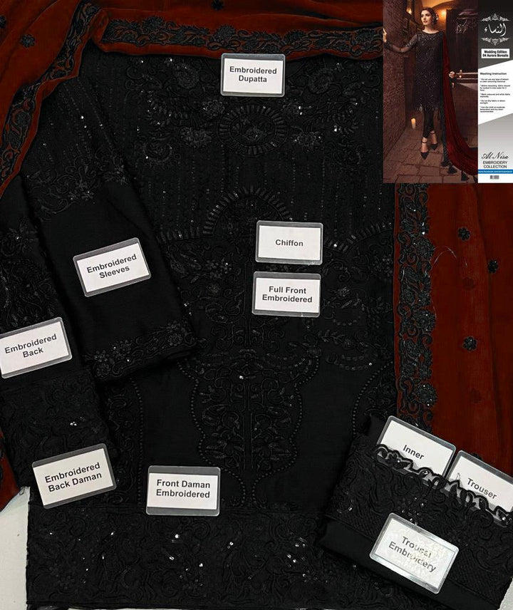 Serene Chiffon Suit-Aarasta