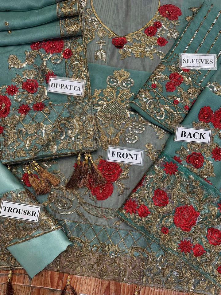 Serene Chiffon Suit-Aarasta