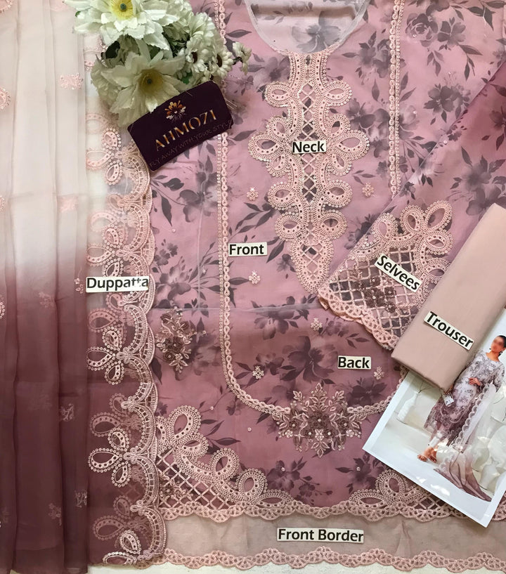 Tawakkal Organza Suit-Aarasta