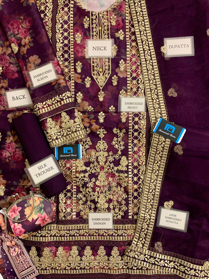 Tawakkal Organza Suit-Aarasta