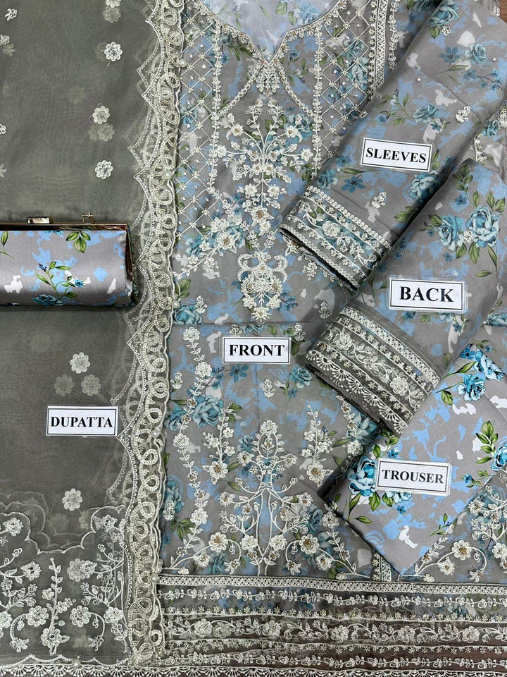 Tawakkal Organza Suit-Aarasta