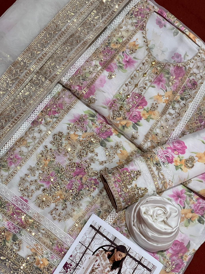 Tawakkal Organza Suit-Aarasta