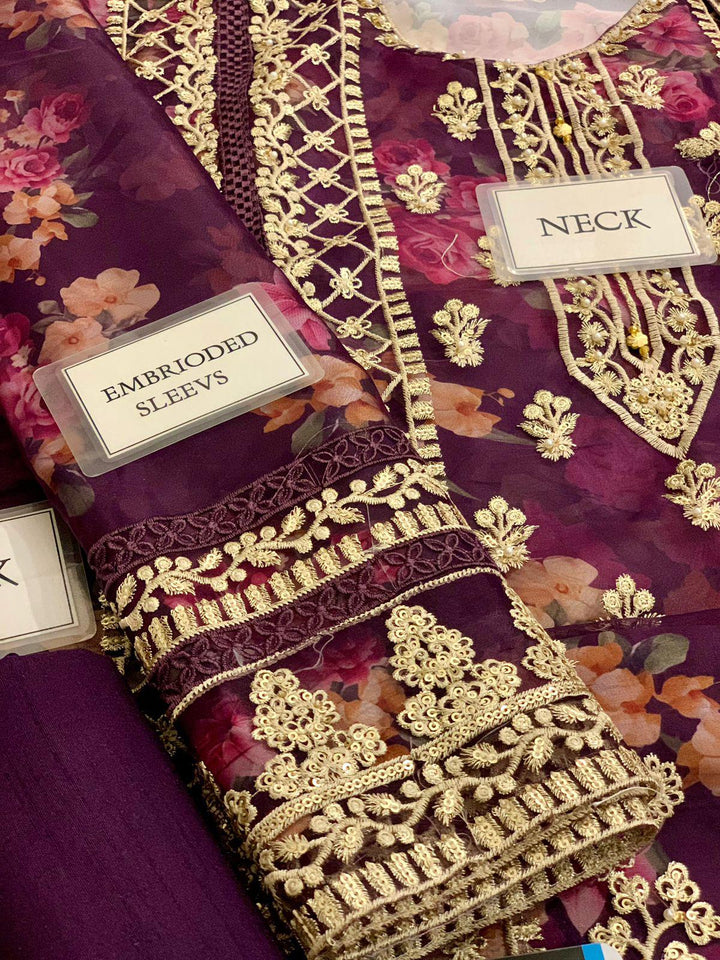 Tawakkal Organza Suit-Aarasta