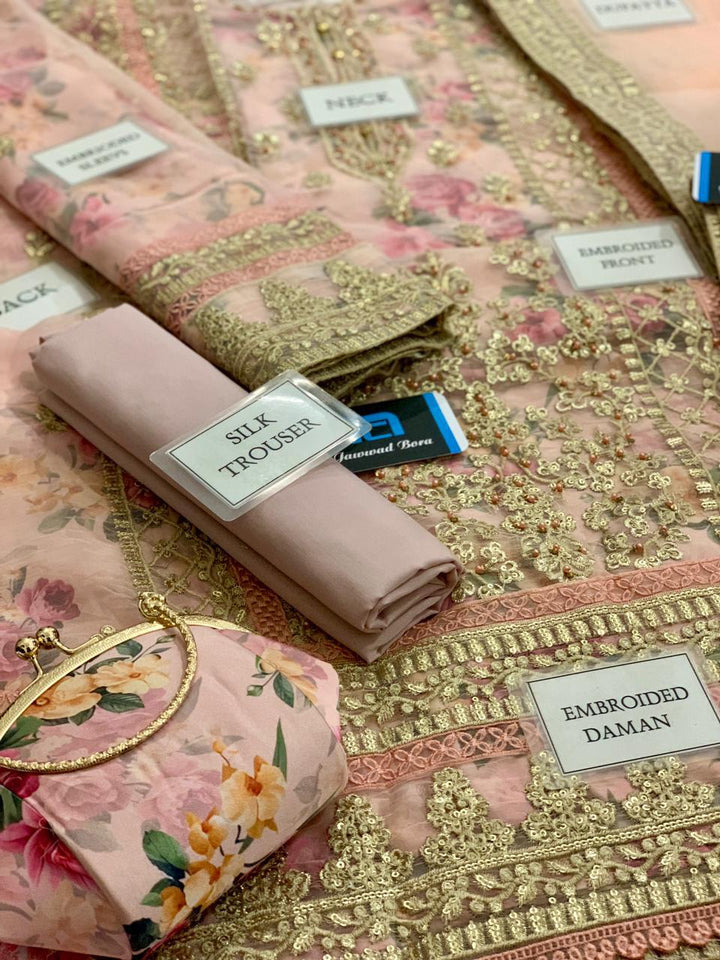 Tawwakal Organza Suit-Aarasta