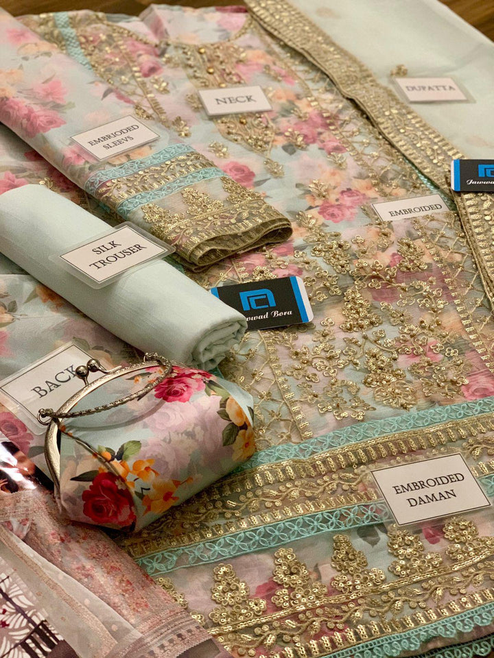 Tawakkal Organza Suit-Aarasta