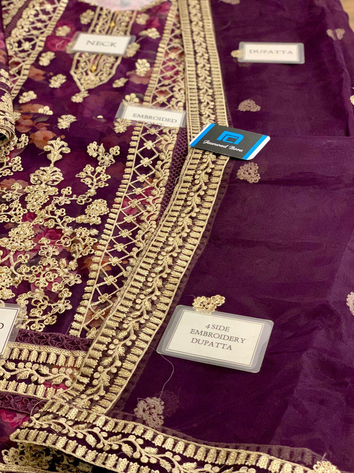 Tawakkal Organza Suit-Aarasta