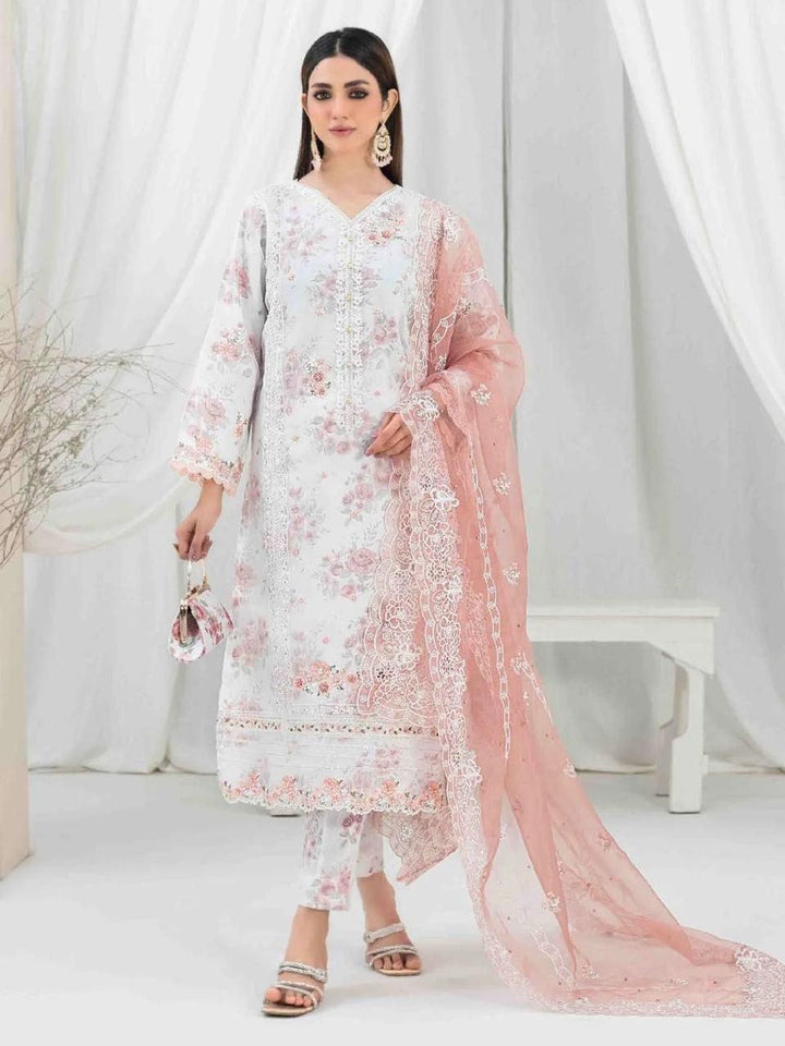 Tawakkal Chiffon Suit-White-Chiffon-Aarasta