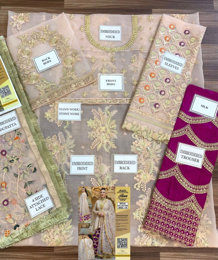 Designer Wedding Organza Suit-Aarasta