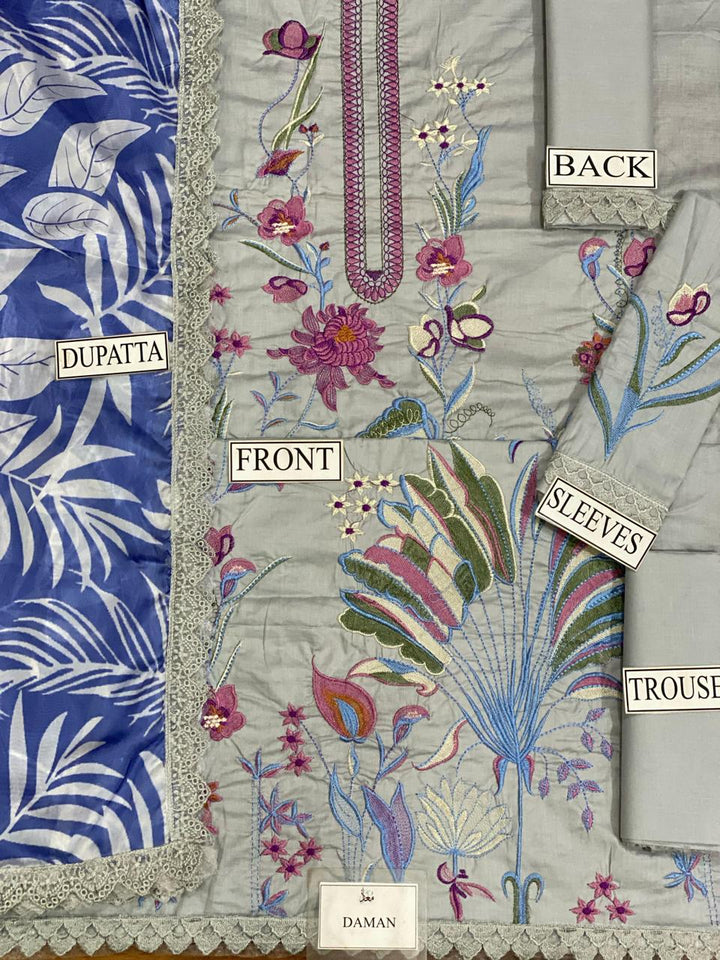 Zaha Organza Suit-Aarasta