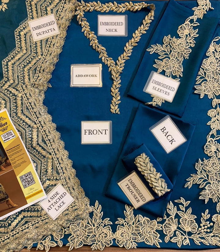 Zainab Chottani Silk Suit-Aarasta