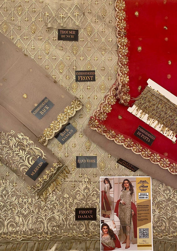 Zainab Chottani Organza Suit-Aarasta