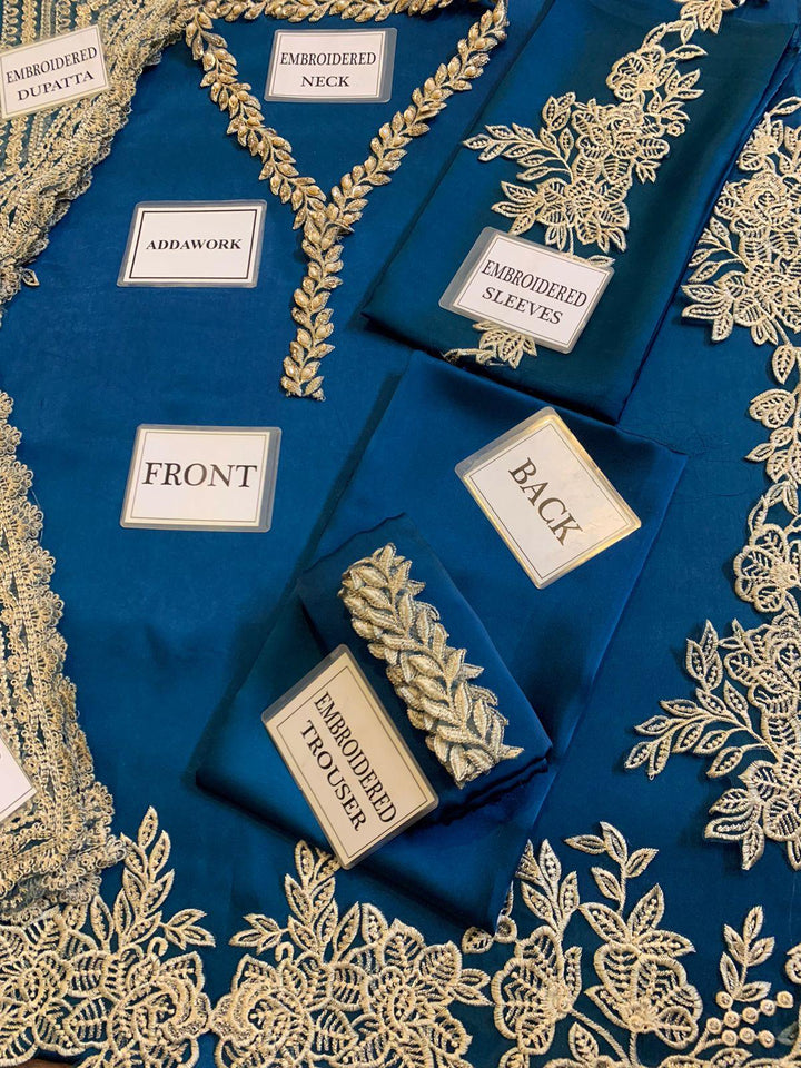 Zainab Chottani Silk Suit-Aarasta