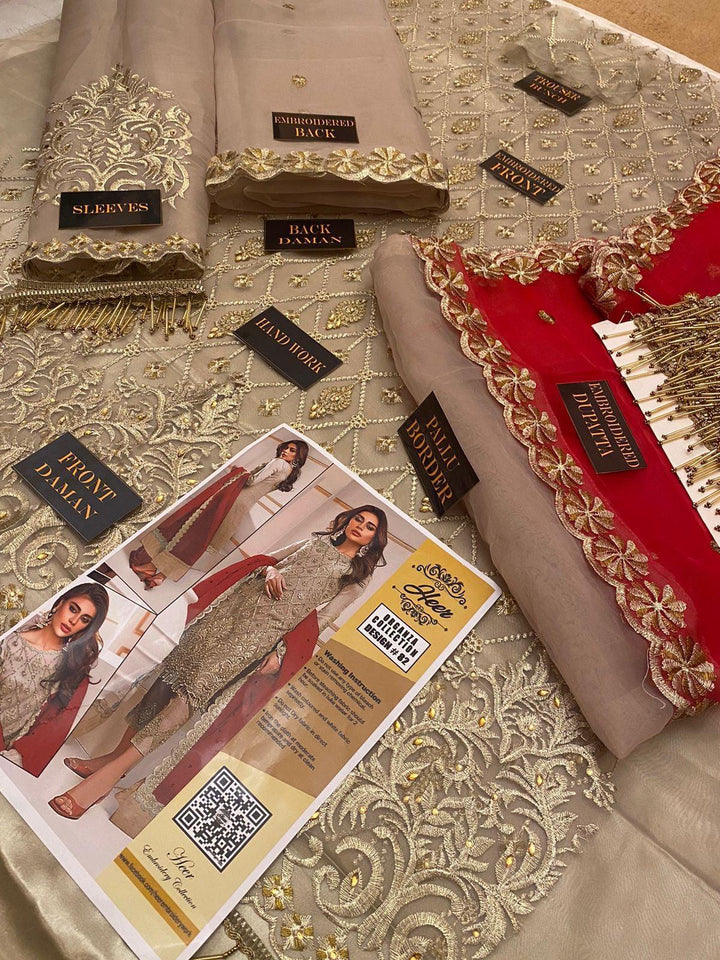 Zainab Chottani Organza Suit-Aarasta