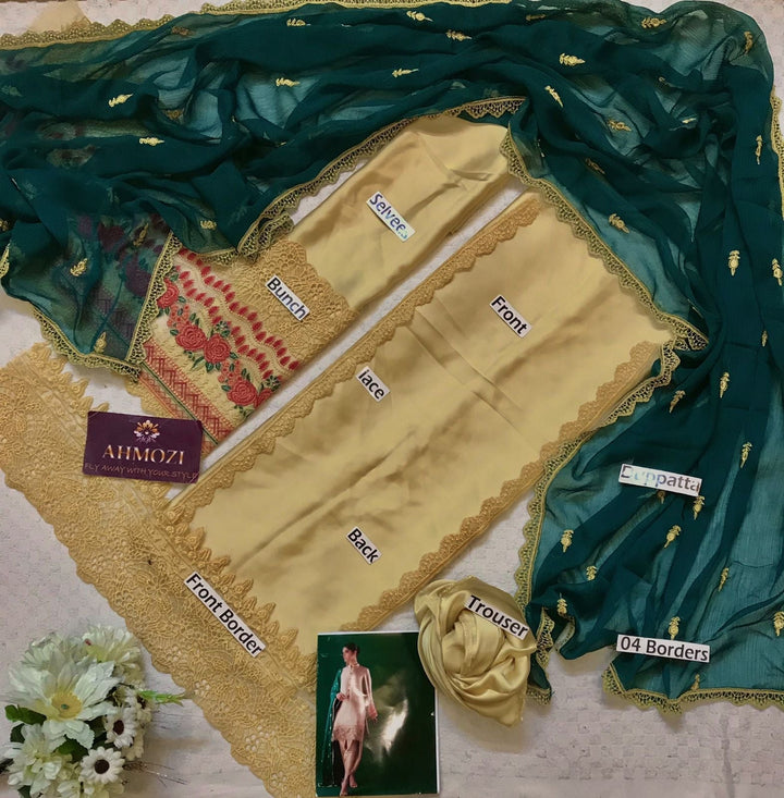 Zainab Chottani Silk Suit-Aarasta