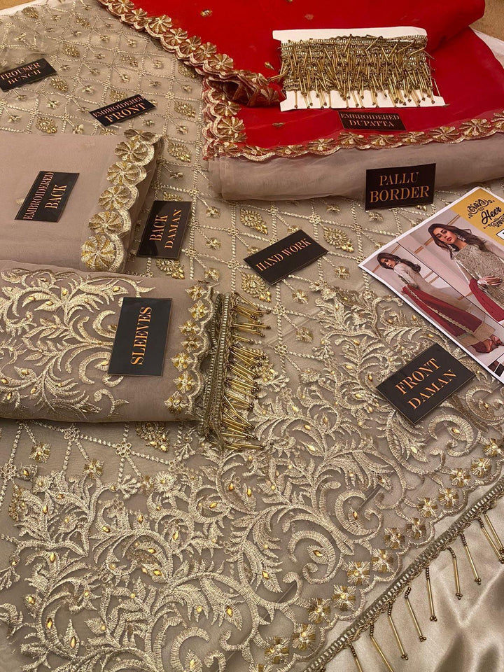 Zainab Chottani Organza Suit-Aarasta