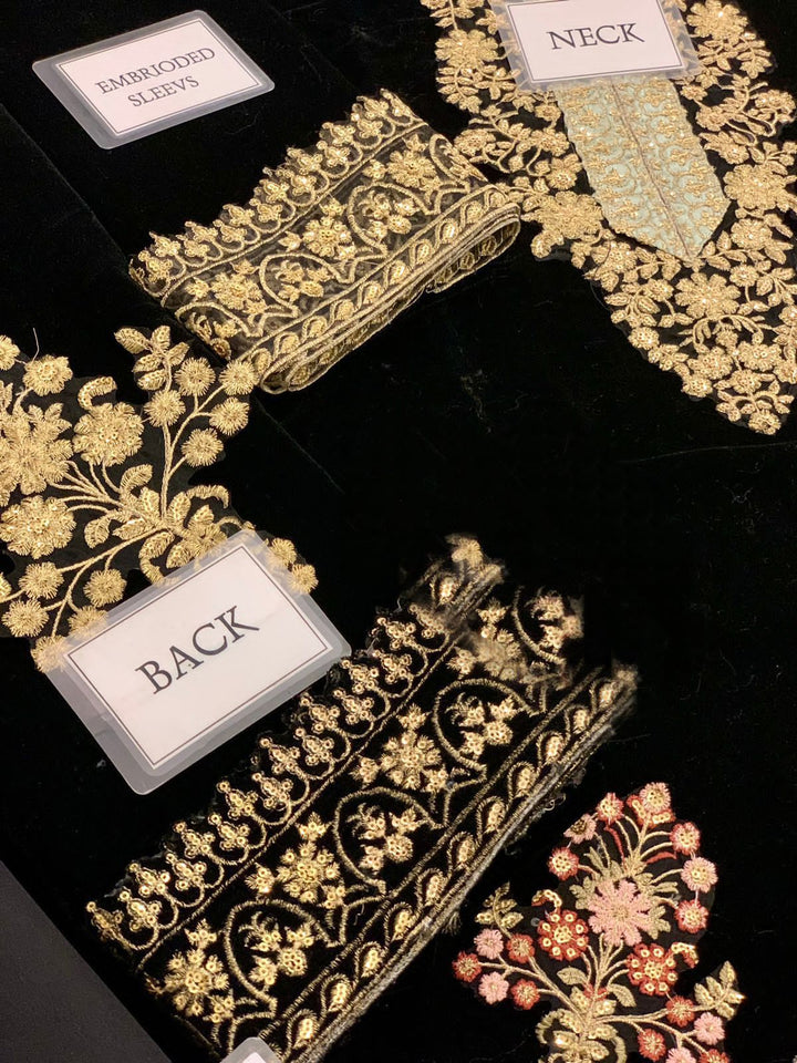 Zainab Chottani Velvet Suit-Aarasta