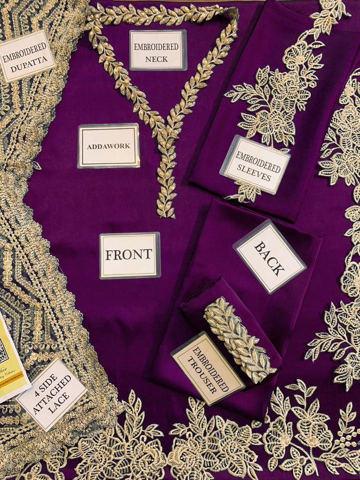 Zainab Chottani Silk Suit-Aarasta