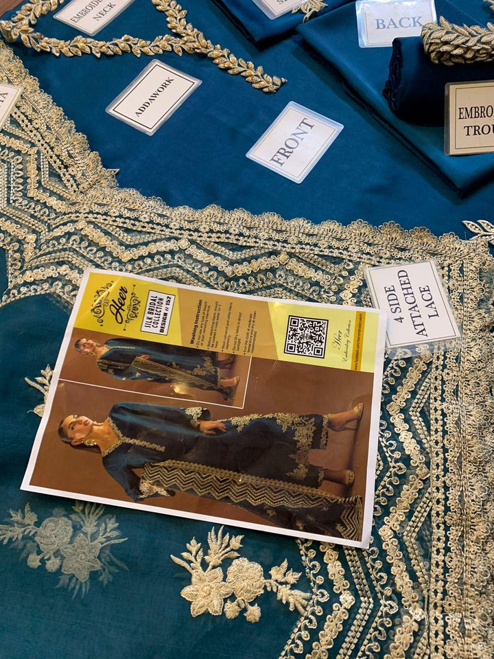 Zainab Chottani Silk Suit-Aarasta