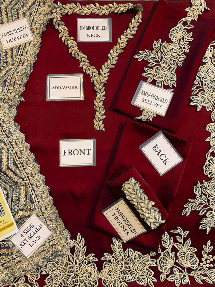 Zainab Chottani Silk Suit-Aarasta