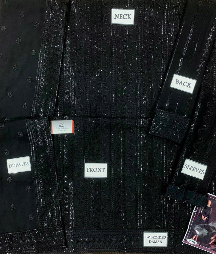 Zarif Chiffon Suit-Aarasta